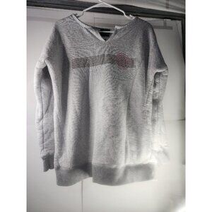 The Broadmoor Hotel Colorado Gray Pullover Sweatshirt Terrycloth Lined Women Med